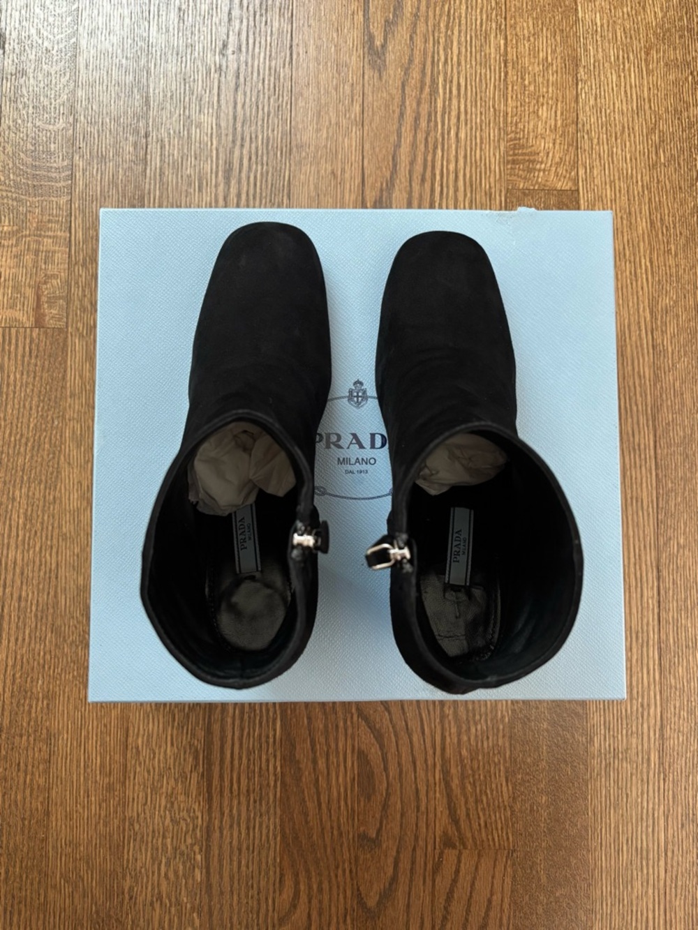 Prada Suede Ankle Boots - Picture 3 of 7